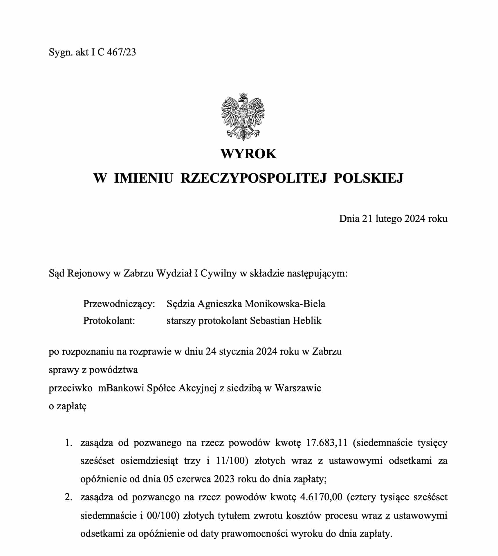 mbank przegrywa