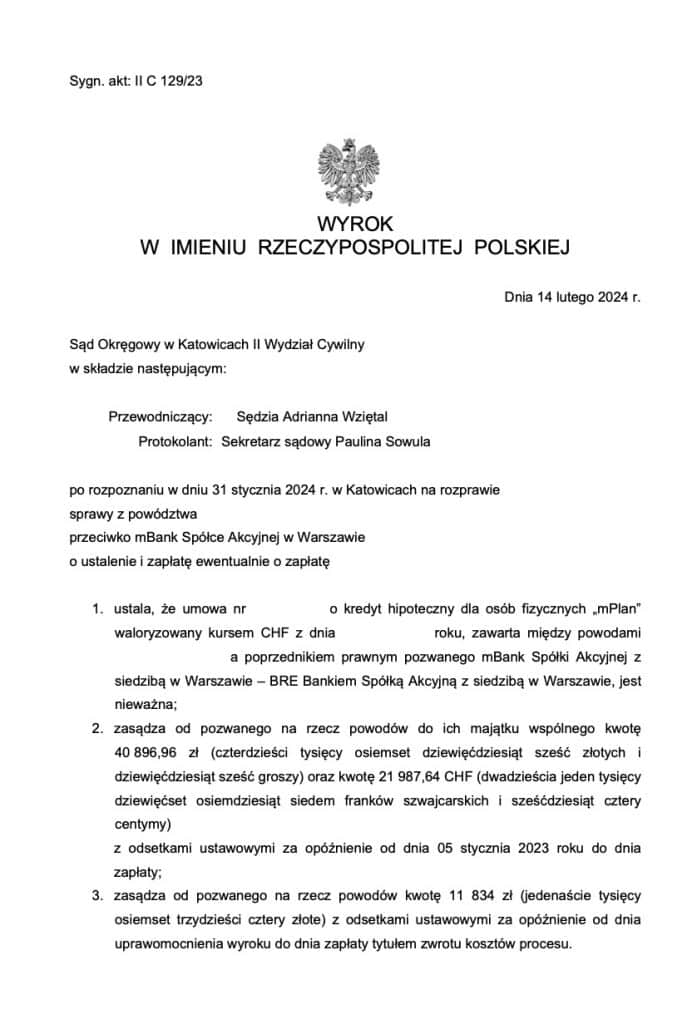 mbank przegrywa